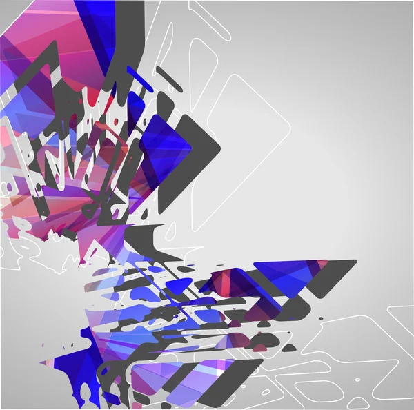 Contexte géométrique futuriste — Image vectorielle