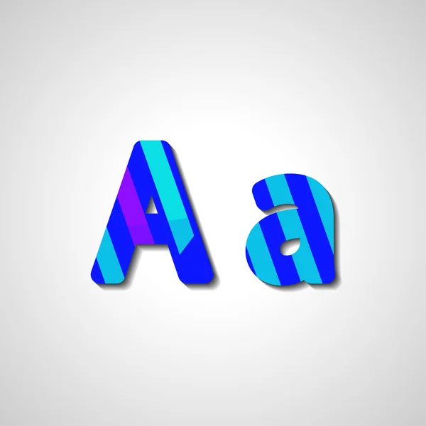 Colorful letter alphabet — Stock Vector