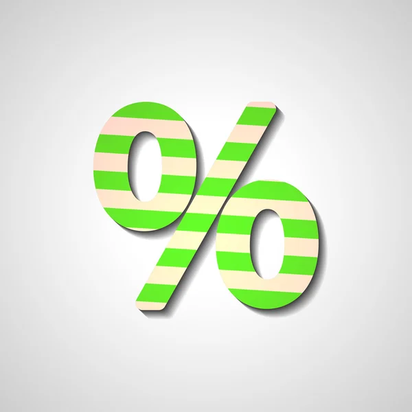 Abstract percentage symbol — Stock Vector