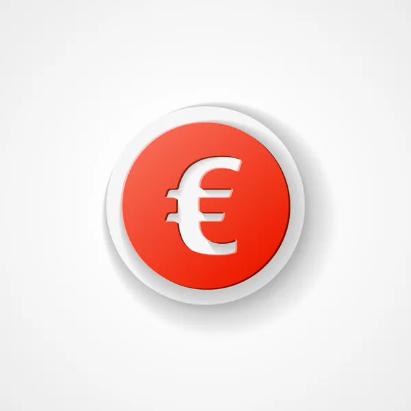 Euro-Vektor-Websymbol — Stockvektor