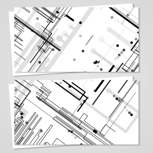 Conjunto de tarjetas de visita vectoriales para su diseño — Archivo Imágenes Vectoriales