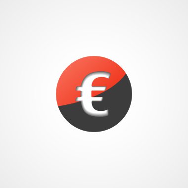 Euro vektör web simgesi