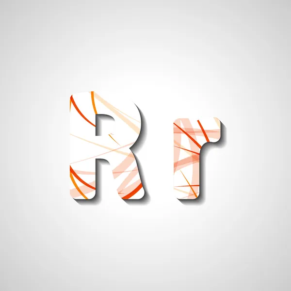 Alfabeto de letras coloridas — Vector de stock