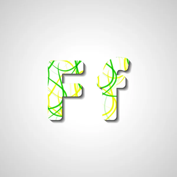 Alfabeto de letras coloridas — Vector de stock