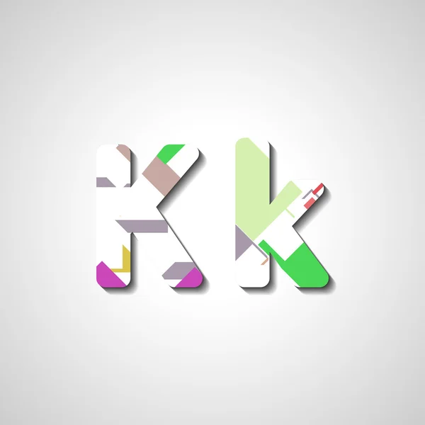 Kleurrijke brief alfabet — Stockvector