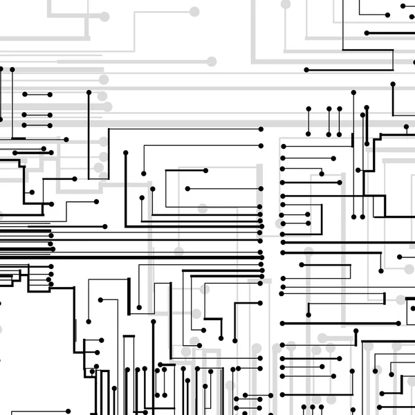 Fond de circuit imprimé — Image vectorielle