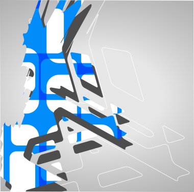 soyut fütüristik şekilleri