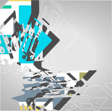 soyut fütüristik şekilleri