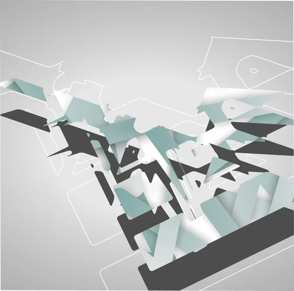 Formes futuristes abstraites — Image vectorielle