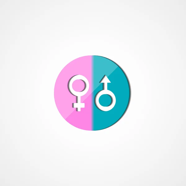 erkek ve dişi cinsiyet web simgesi