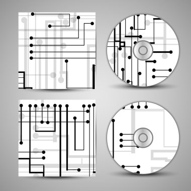 vektör cd kapak tasarımı için ayarla