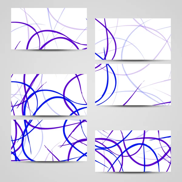 矢量名片设置为您的设计 — 图库矢量图片