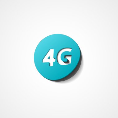 4 g en son kablosuz iletişim web simgesi