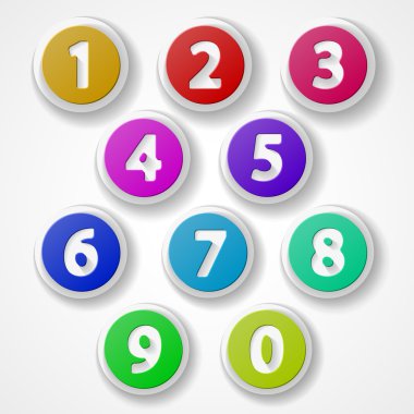 sayılar kümesi, renkli web simgesi