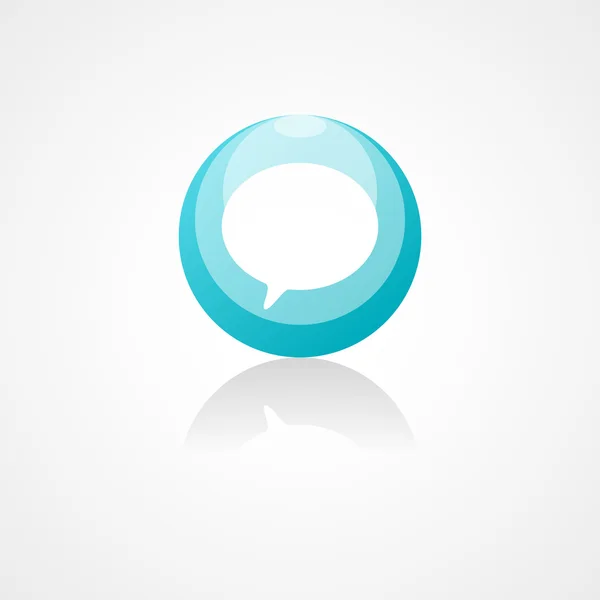 Rounded speech bubbles web icon — Stock Vector