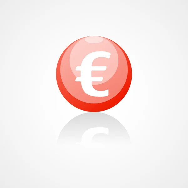 Euro vector web pictogram — Stockvector