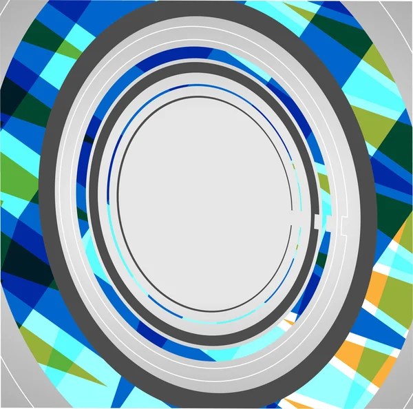 Antecedentes de círculos tecnológicos abstractos — Archivo Imágenes Vectoriales