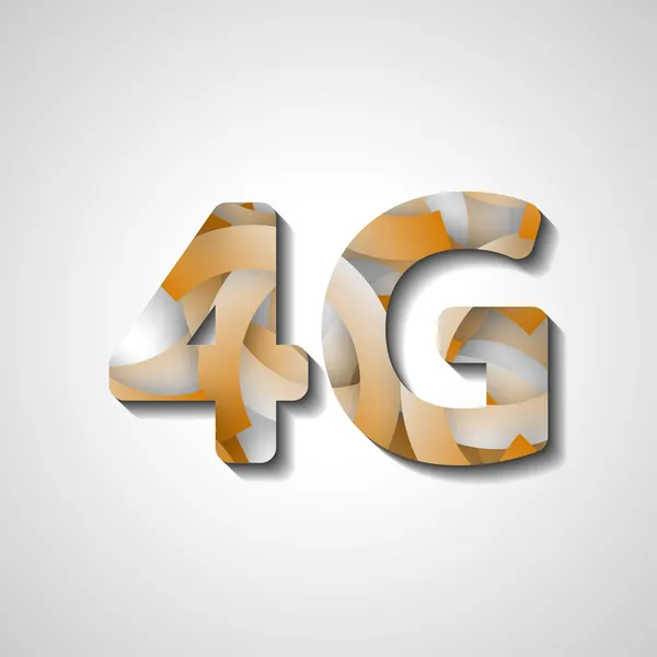 4 g en son kablosuz iletişim — Stok Vektör