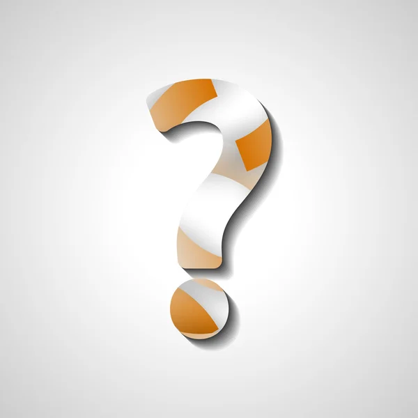 Abstract question mark — Stock Vector
