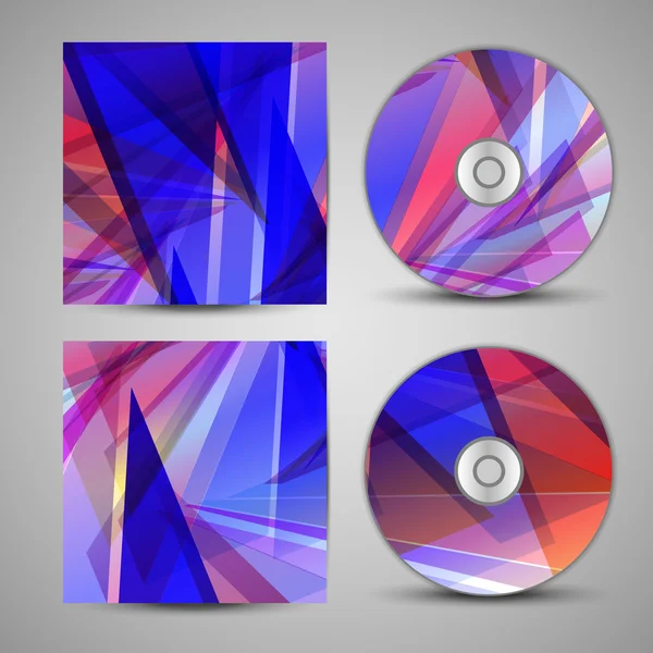 Vector cd cover  set for your design — Stock Vector