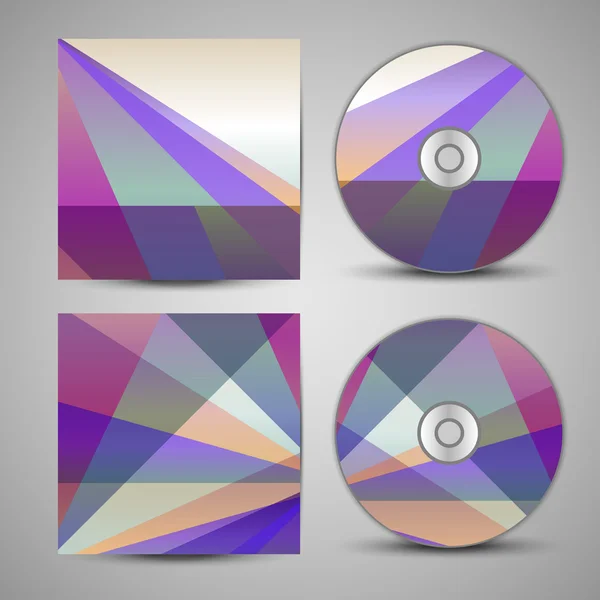 Vector cd cover  set for your design — Stock Vector