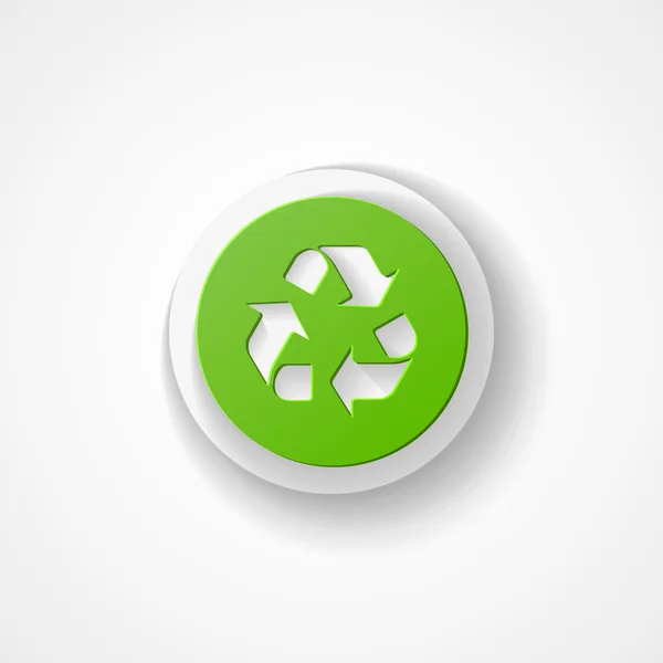 Ícone da web de reciclagem, para ambientes ecológicos . — Vetor de Stock