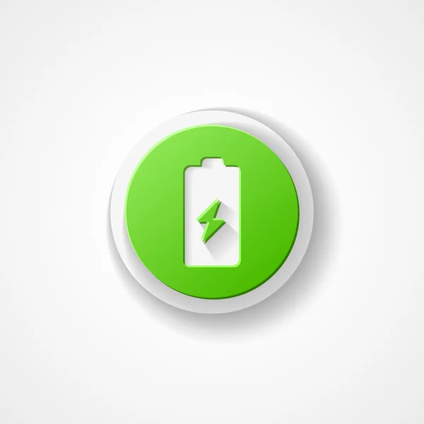 Batterij web pictogram — Stockvector