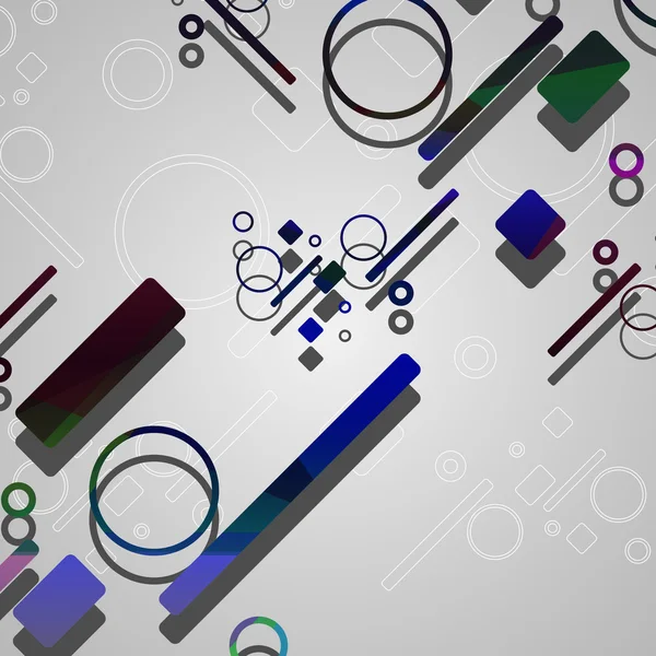 Kleurrijke abstracte kringen achtergrond — Stockvector