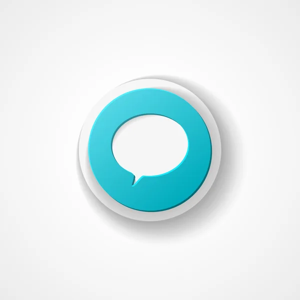 Rounded speech bubbles web icon — Stock Vector