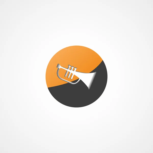 Trompet web pictogram — Stockvector