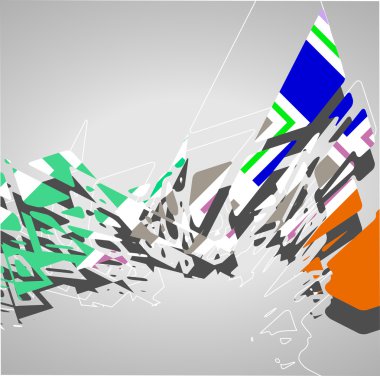 fütüristik arka plan, geometrik şekil.