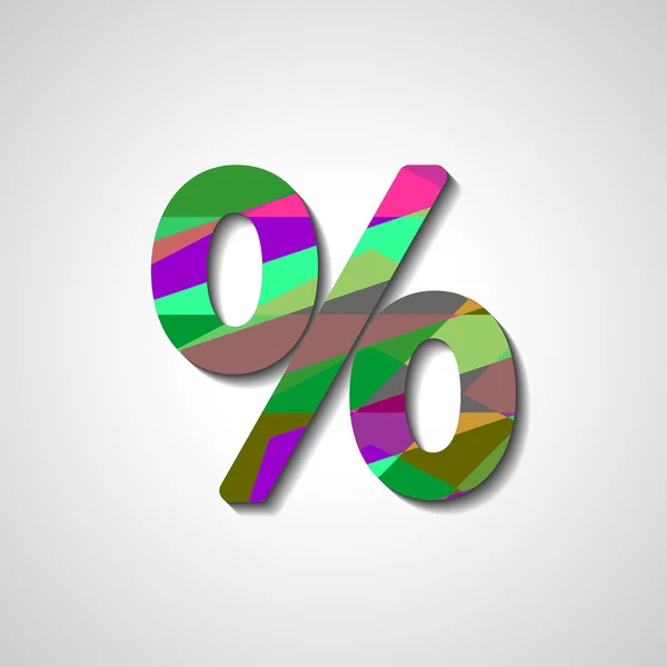 Abstract percentage symbol — Stock Vector