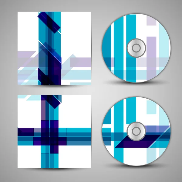 Vector cd cover  set for your design — Stock Vector