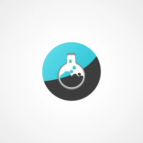 Laboratory glass web icon — Stock Vector