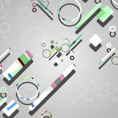 Renkli soyut çember arkaplanı