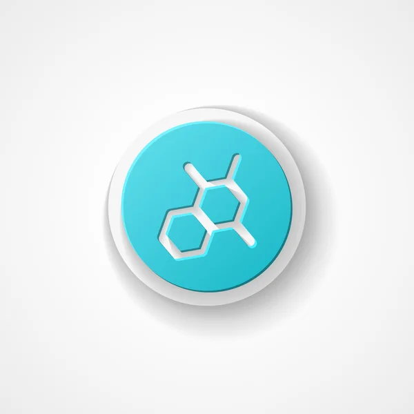 Molecuul web pictogram — Stockvector