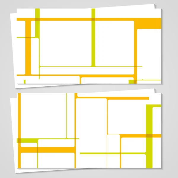 Vektor-Visitenkarten-Set für Ihr Design — Stockvektor