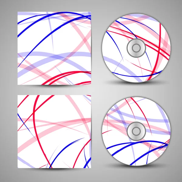 Vektör cd kapak tasarımı için ayarla — Stok Vektör