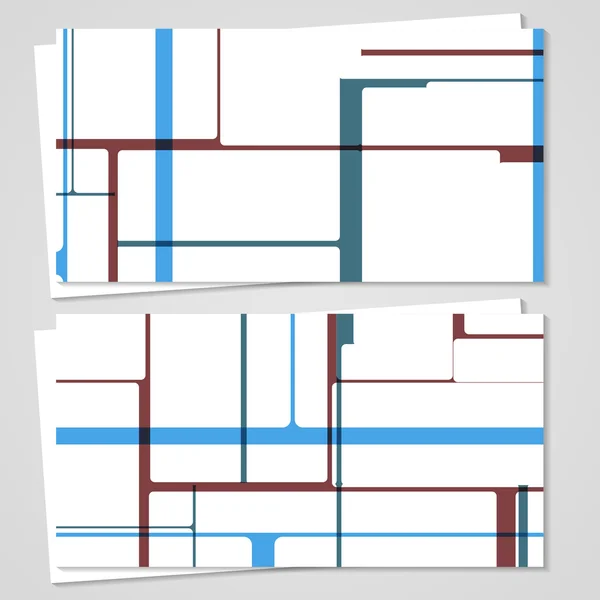 Set de cartes de visite vectorielles pour votre design — Image vectorielle