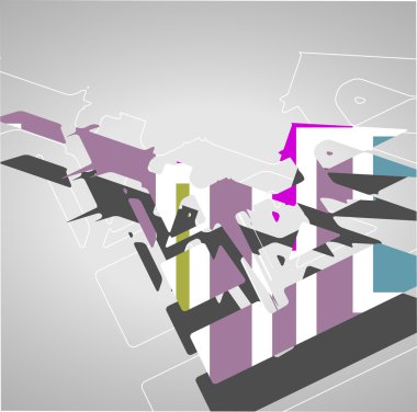 Soyut geleceksel arkaplan