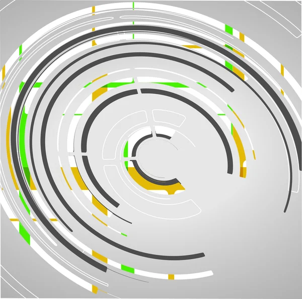 Antecedentes de círculos tecnológicos abstractos — Archivo Imágenes Vectoriales