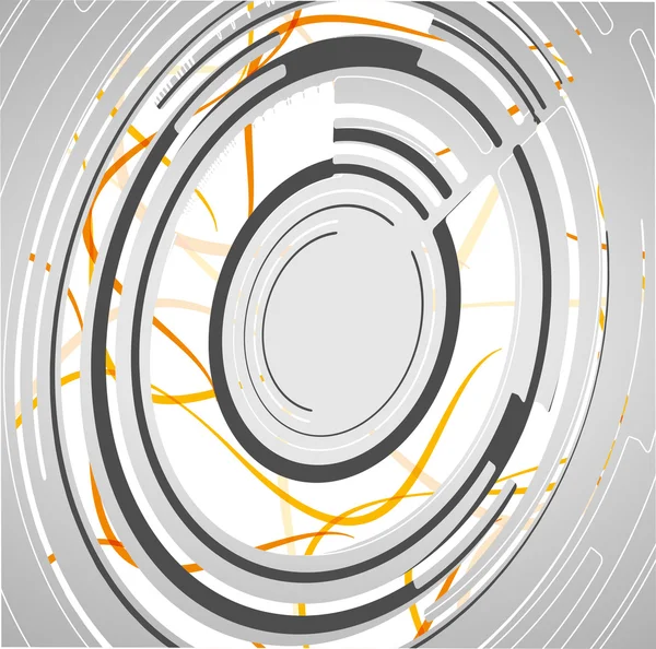 Antecedentes de círculos tecnológicos abstractos — Vector de stock