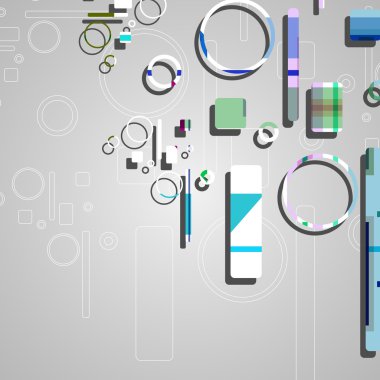 Renkli soyut çember arkaplanı