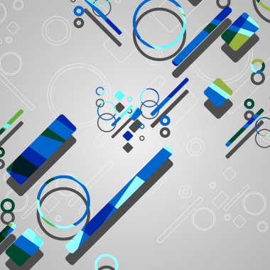 Renkli soyut çember arkaplanı