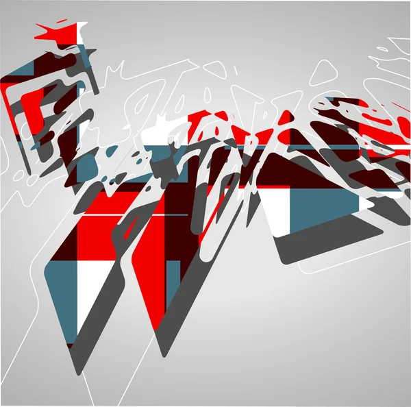 Futuristic background, geometric illustration. — Stock Vector