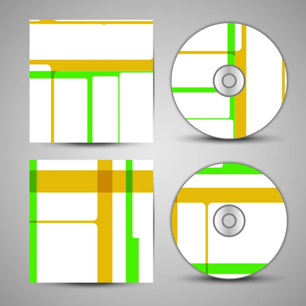 Conjunto de cubierta de cd vectorial para su diseño — Archivo Imágenes Vectoriales