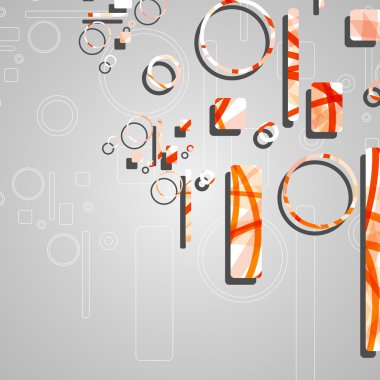 Renkli soyut çember arkaplanı