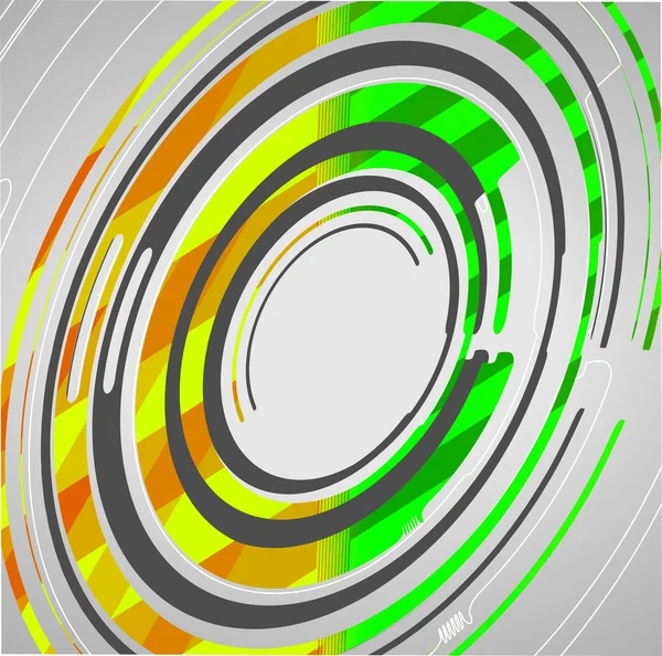 Antecedentes de círculos tecnológicos abstractos — Archivo Imágenes Vectoriales