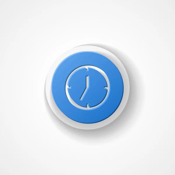 Reloj icono web — Vector de stock