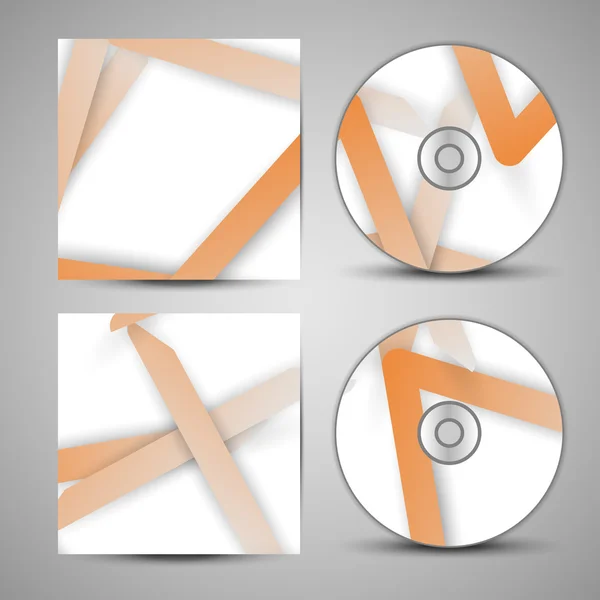 Conjunto de cubierta de cd vectorial para su diseño — Archivo Imágenes Vectoriales
